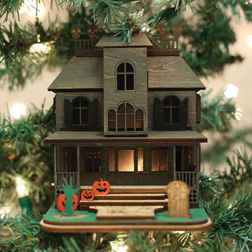 Ginger Boo! Haunted Mansion Ginger Cottage Ornament