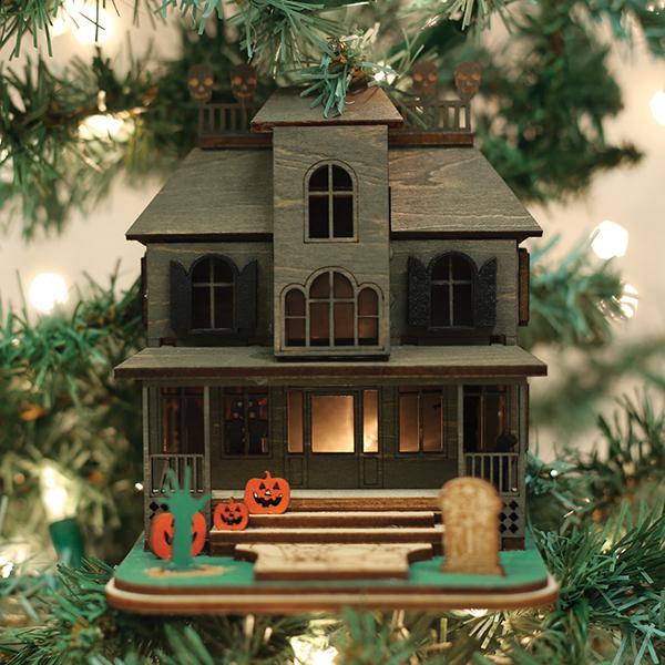 Ginger Boo! Haunted Mansion Ginger Cottage Ornament