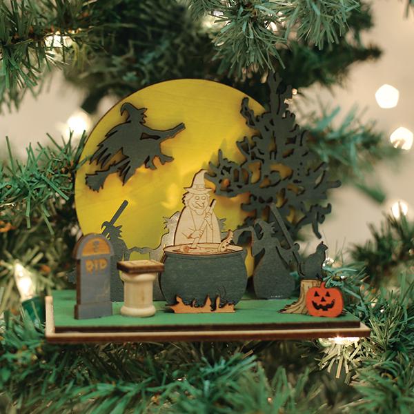 Ginger Boo! Witches Convention Ginger Cottage Ornament