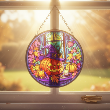 Misfit Sun Catcher - Hocus Pocus Pumpkin 6"