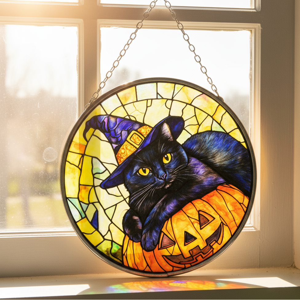 Sun Catcher - Pumpkin Paws 6"