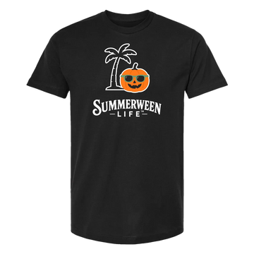 Summerween Life Palm Pumpkin Unisex Shirt