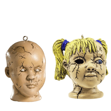 Doll Head Ornament Duo: Series 1 & Series 2