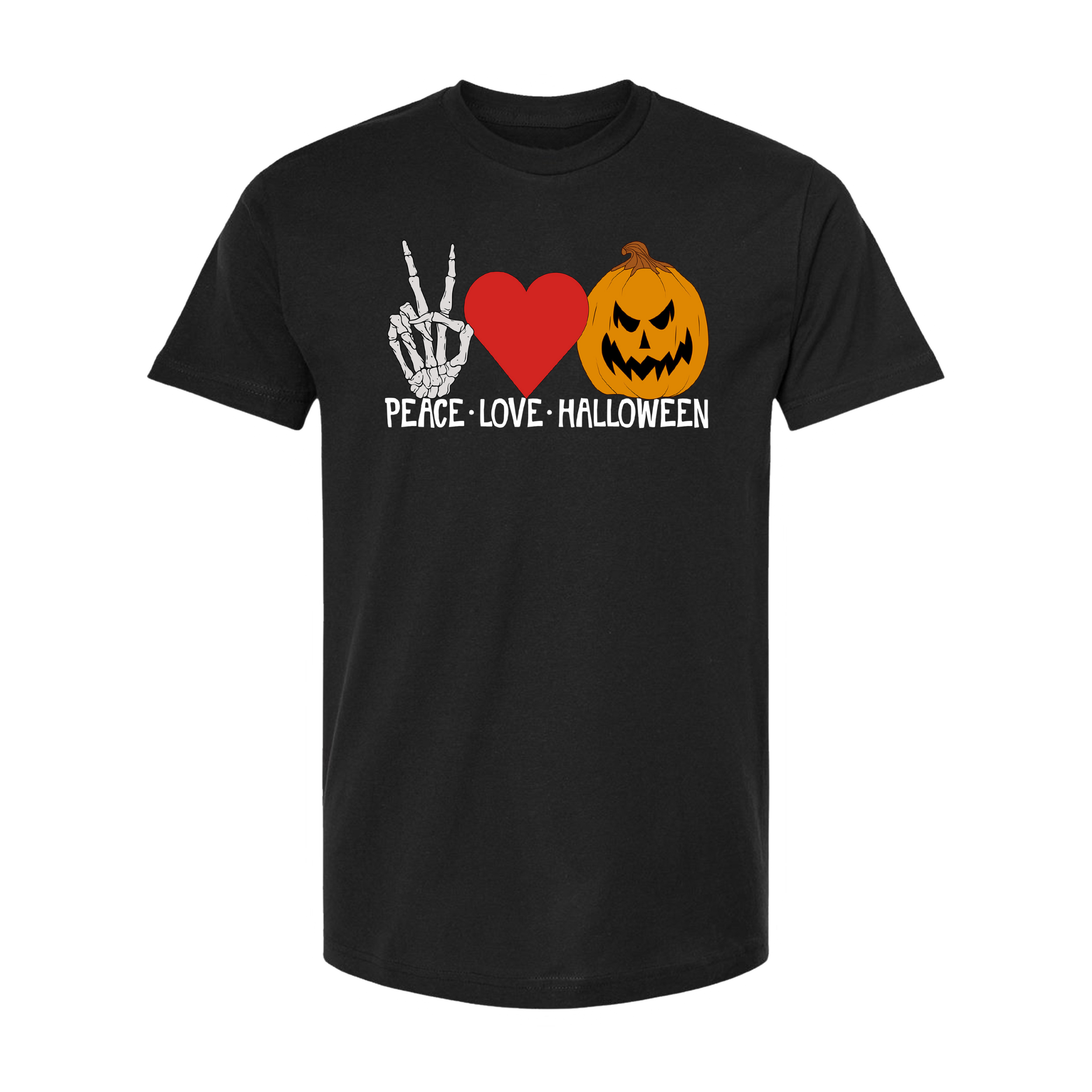 Peace Love Halloween Unisex Tee