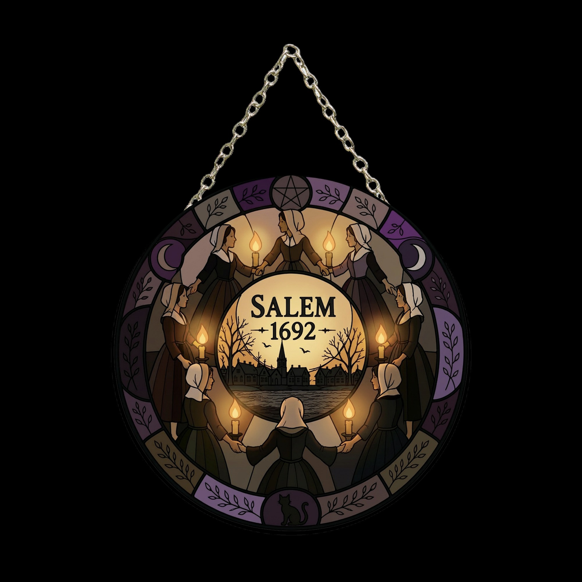 Sun Catcher - Circle of Salem 6"