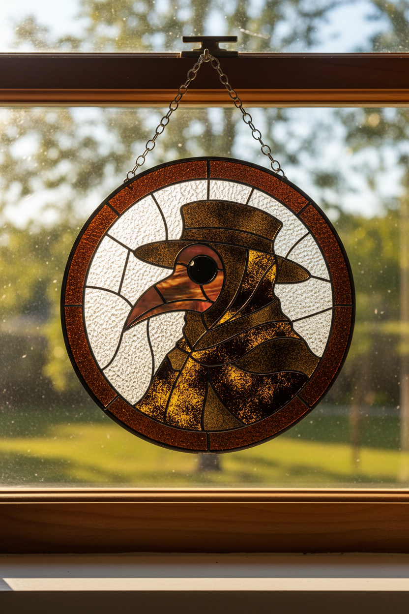 Sun Catcher - Plague Doctor 6"